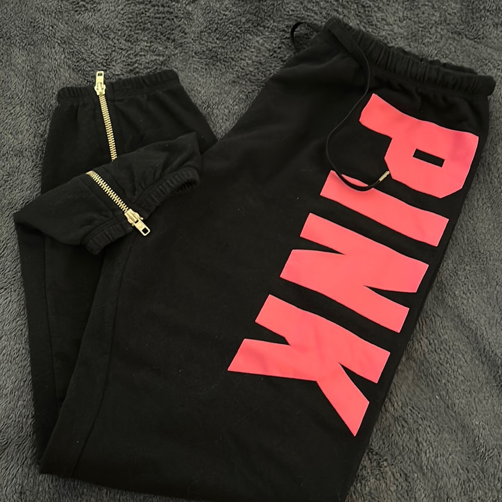 Pink sweats- nearly brand new.